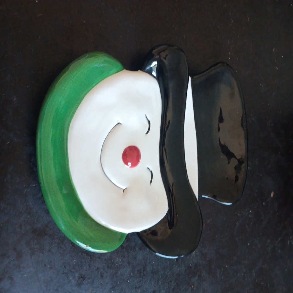 GORGEOUS VTG Mervyn's 9" SNOWMAN Trinket Plate.